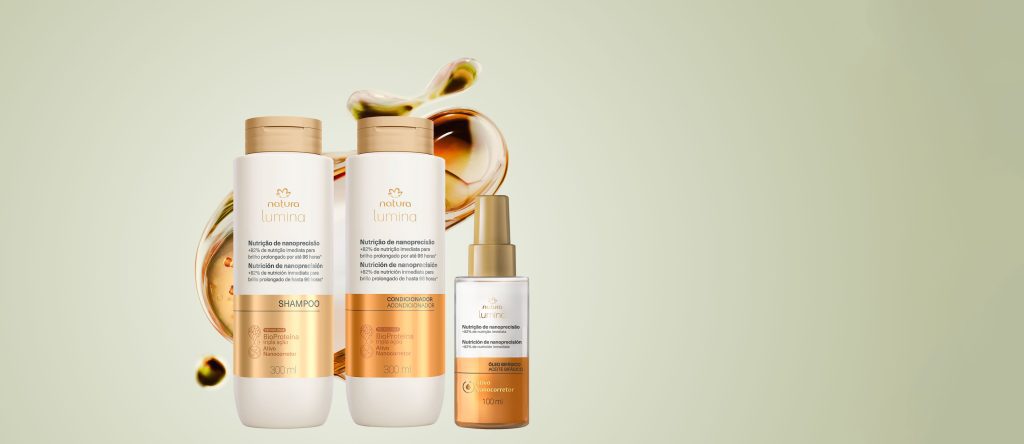 Kit Lumina Nutrição e Nanoprecisão Shampoo, Condicionador e Óleo Bifásico