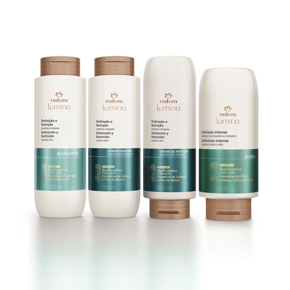Kit Lumina para Cabelos Crespos 4 produtos