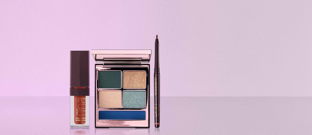Kit PRO Palette, Lápis Labial e Gloss Marrom Natura UNA