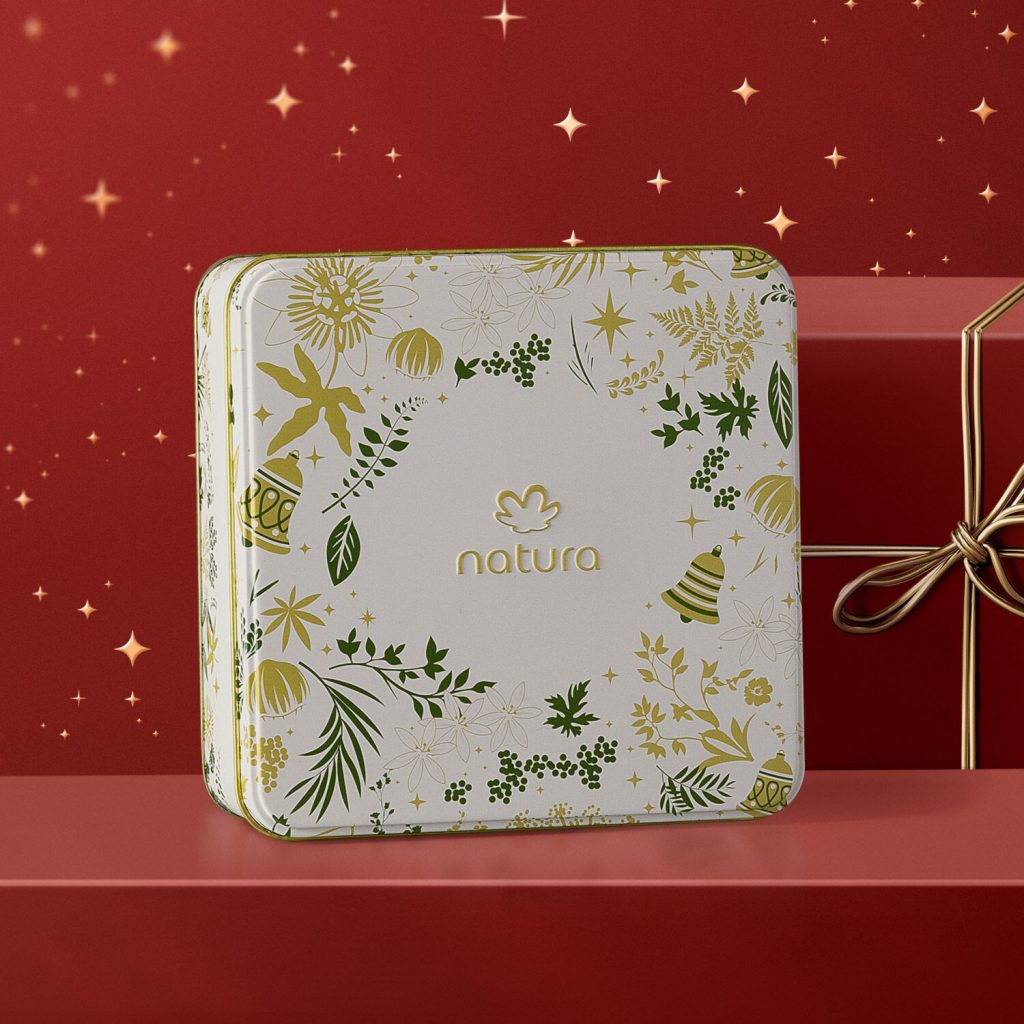 Lata de Presente Natal Natura