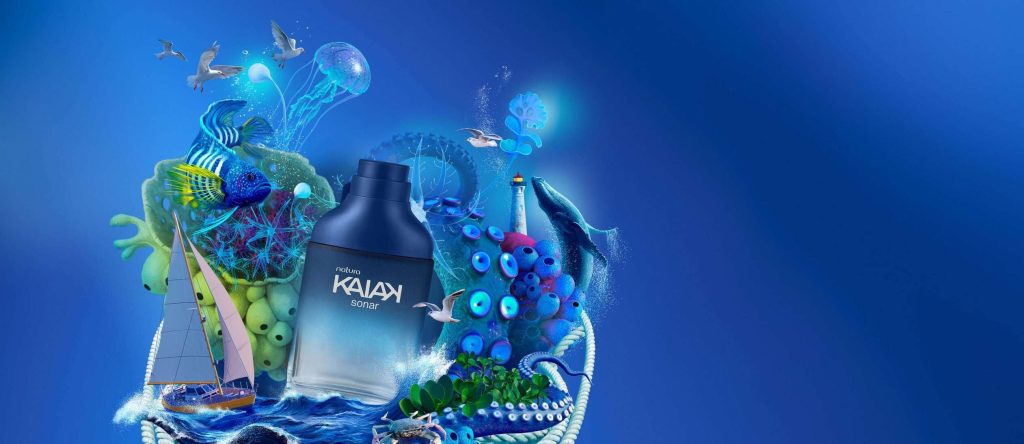 Miniatura Deo Colônia Masculino Kaiak Sonar 25 ml