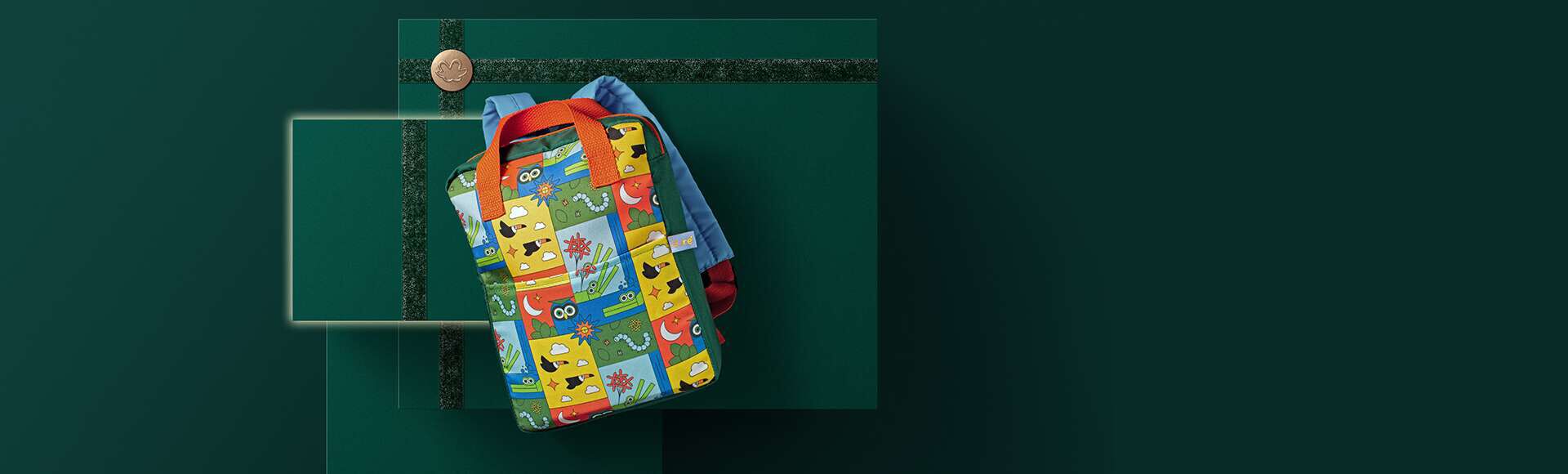 Mochila Escolar Volta as Aulas Estampada Nature