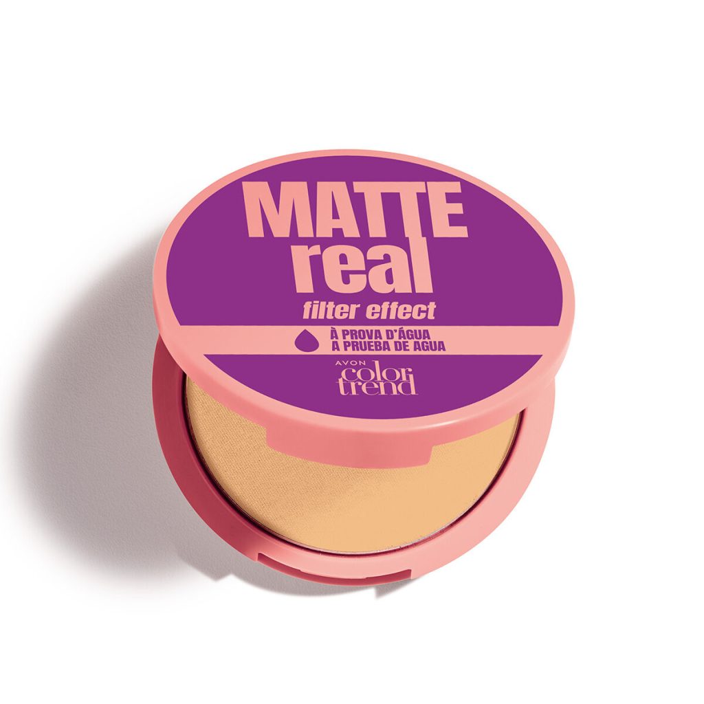 Pó Compacto Facial Matte Real À Prova D'Água