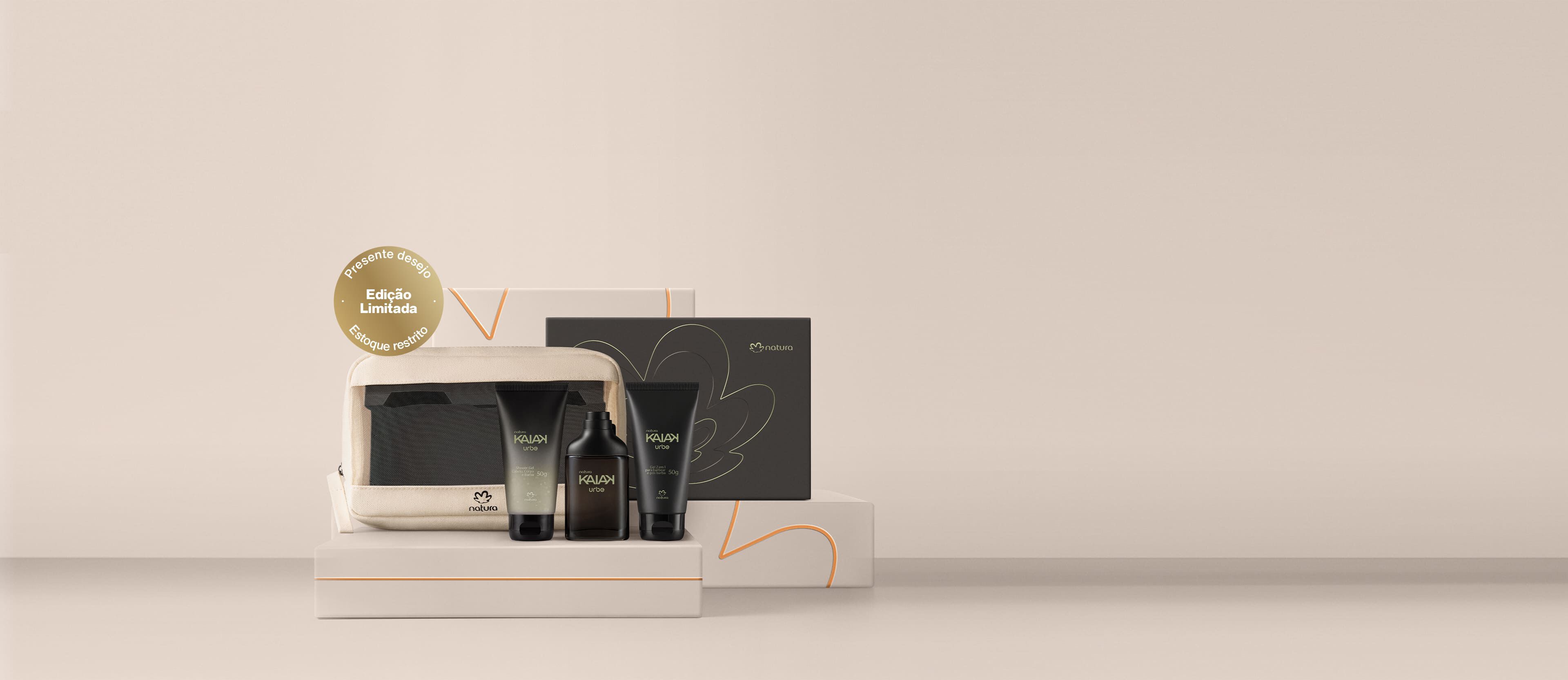 Presente Natura Kaiak Urbe Kit Viagem 4 produtos