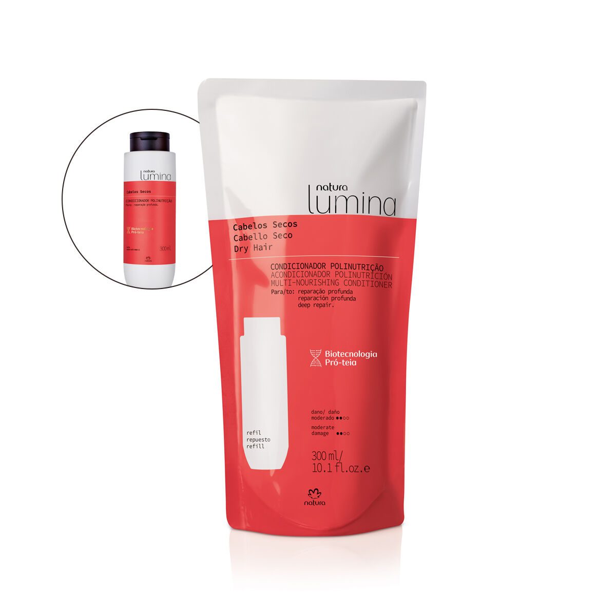 Refil Condicionador Polinutricao para cabelo seco