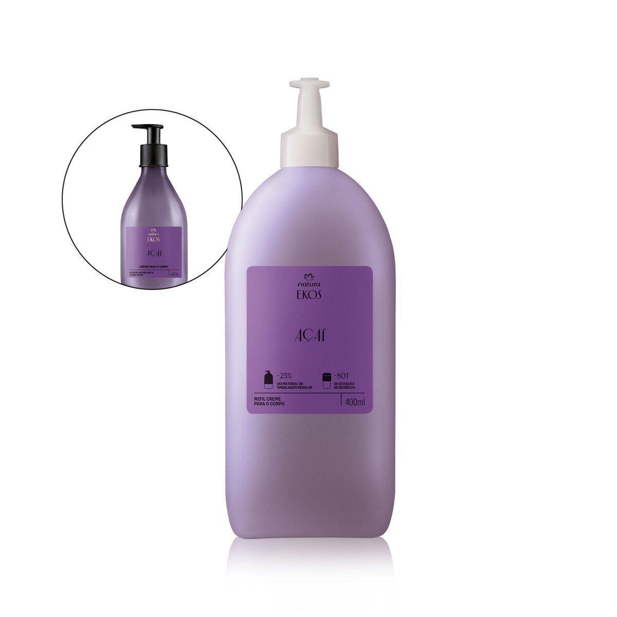 Refil Creme Desodorante Hidratante para o Corpo Ekos Açaí 2 Refil Creme Desodorante Hidratante para o Corpo Ekos Acai