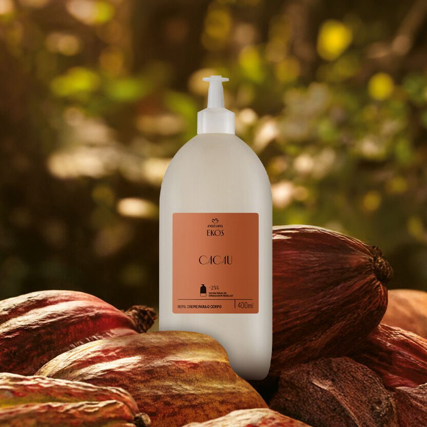 Refil Creme Desodorante Hidratante para o Corpo Ekos Cacau