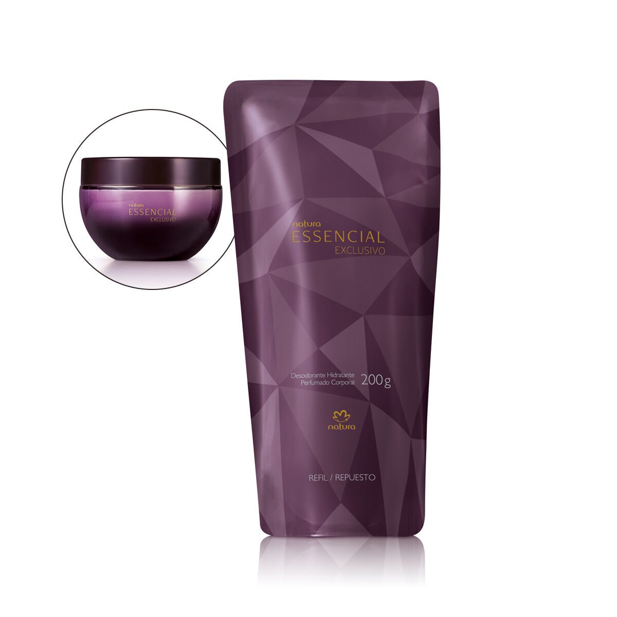 Refil Desodorante Hidratante Corporal Perfumado Essencial