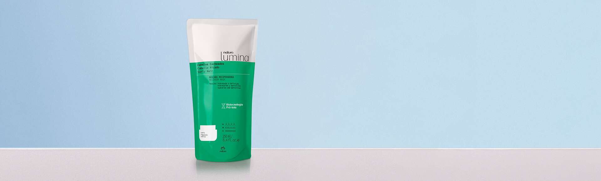 Refil Mascara Recuperadora para Cabelos Cacheados Lumina