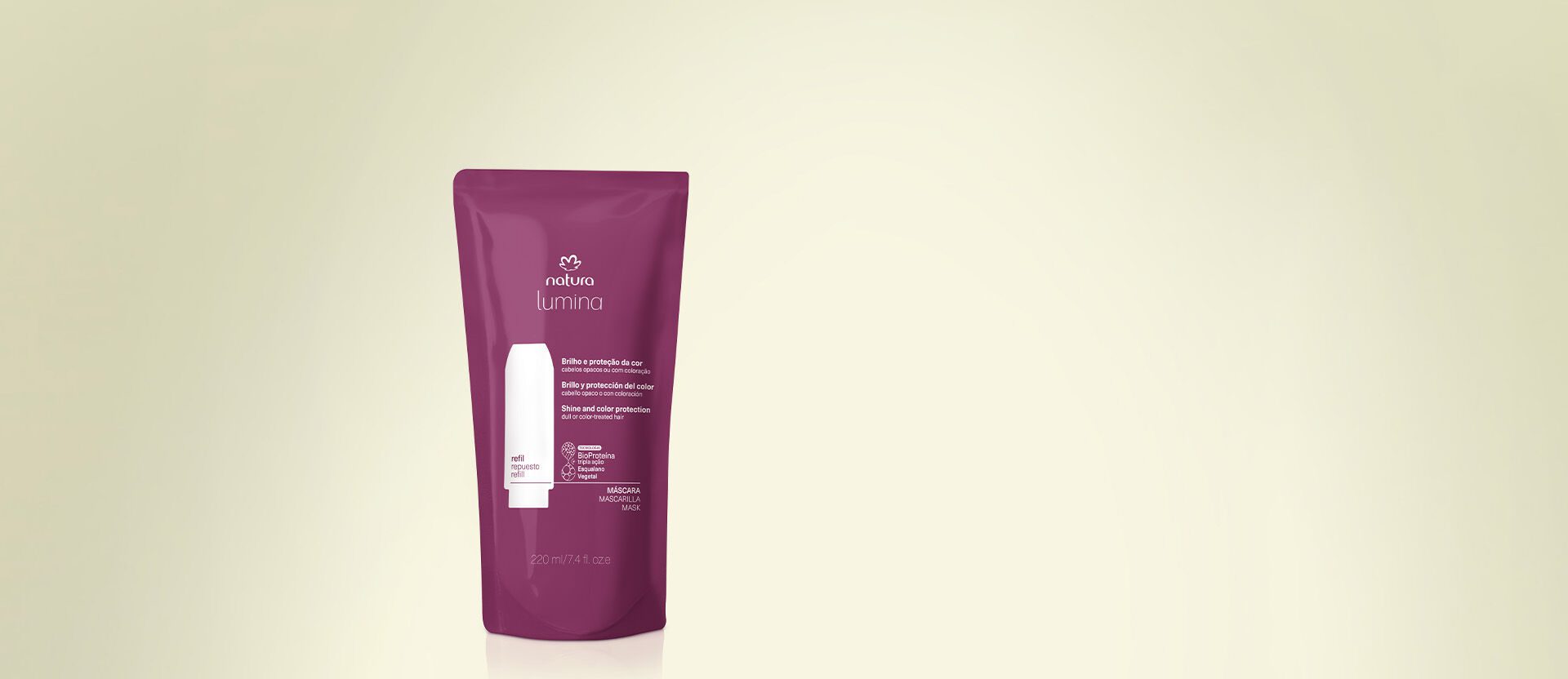 Refil Mascara de Blindagem para Brilho e Protecao da Cor