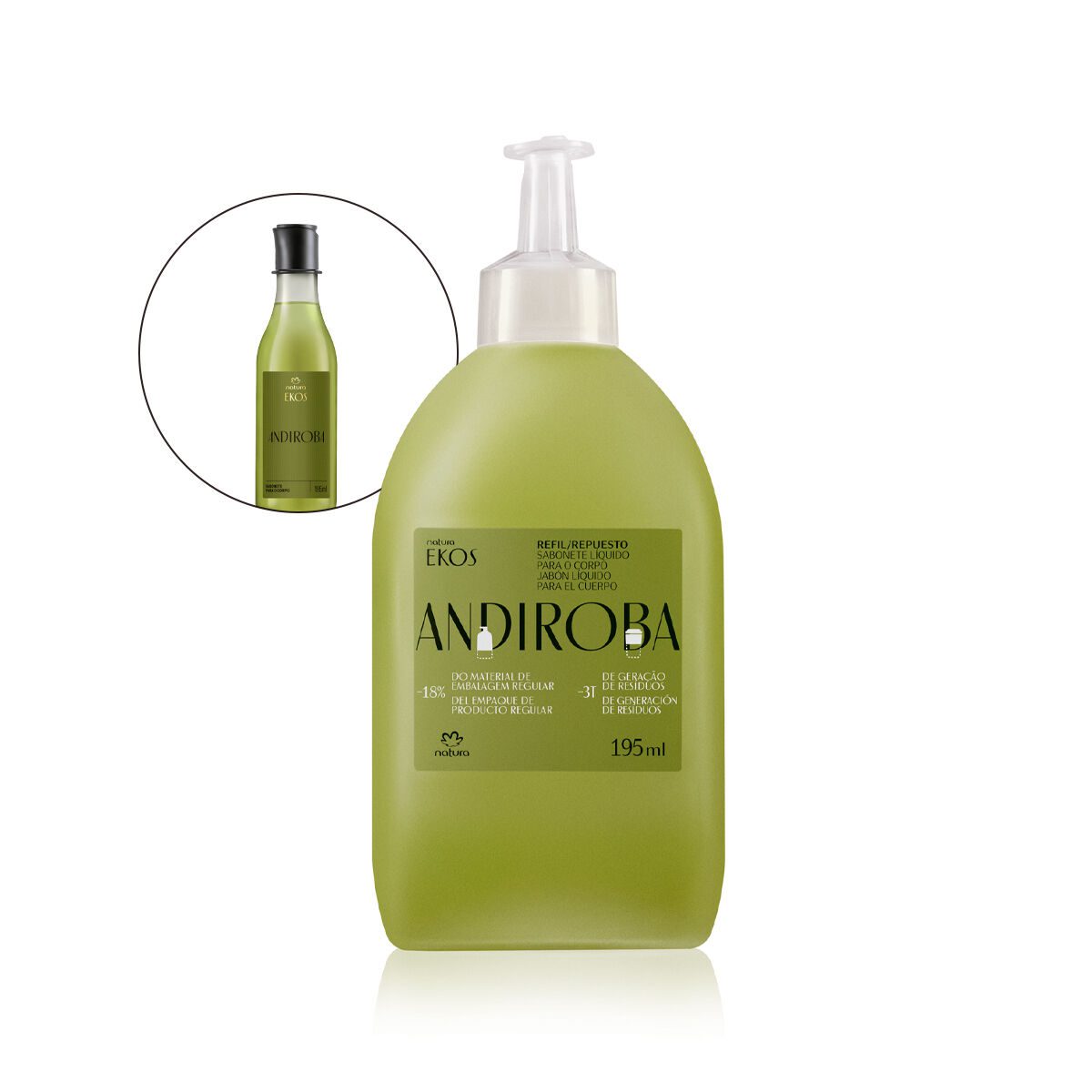 Refil Sabonete Liquido Corporal Ekos Andiroba