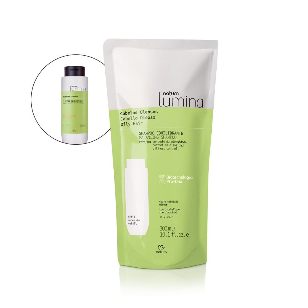 Refil Shampoo Equilibrante para Cabelos Oleosos Lumina