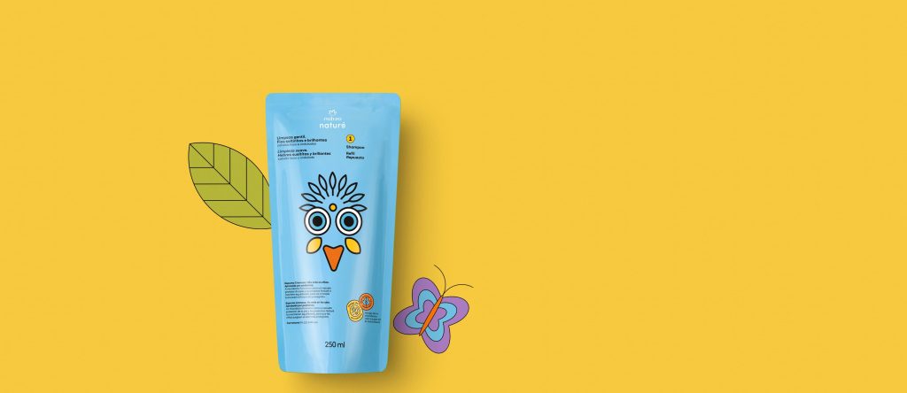 Refil Shampoo Infantil Cabelos Lisos e Ondulados Naturé 250ml
