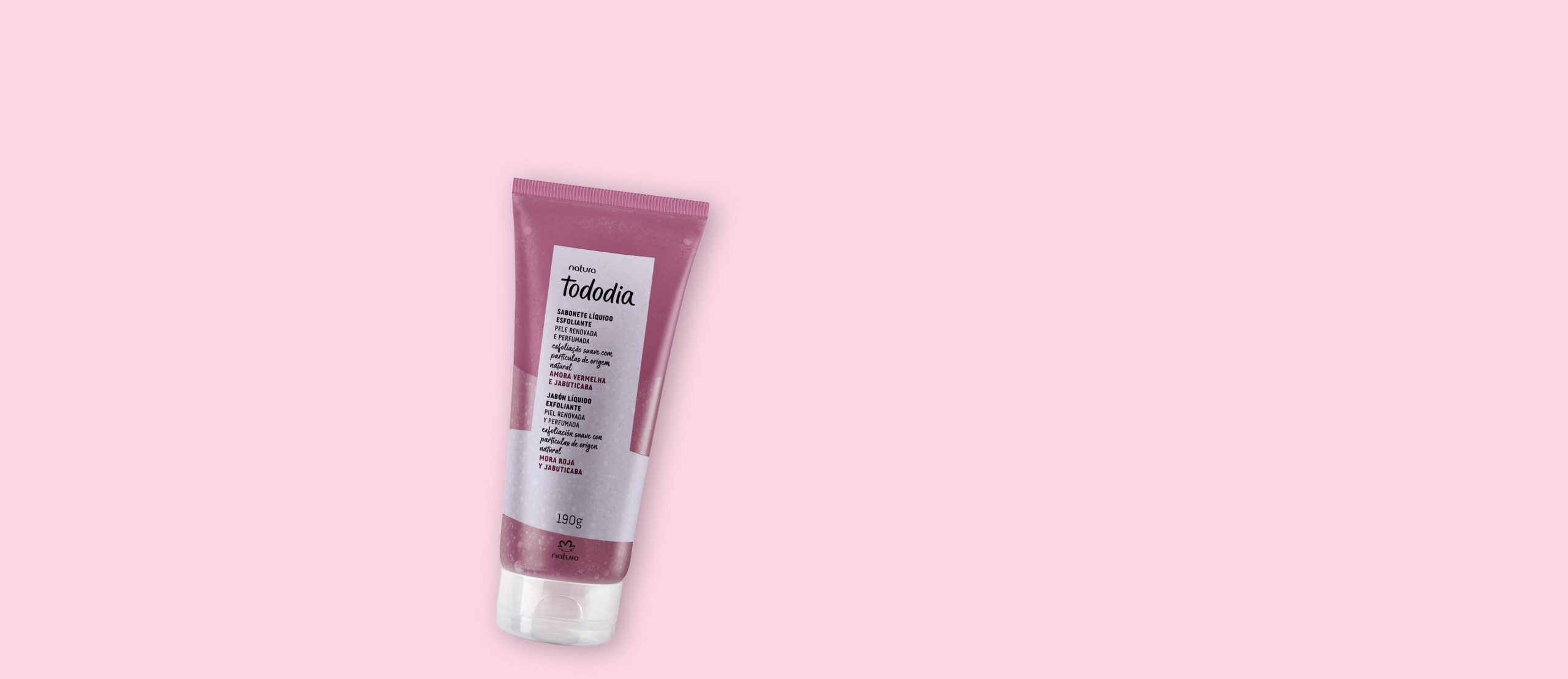Tododia Sabonete Liquido Esfoliante Amora Vermelha e Jabuticaba 190 g scaled
