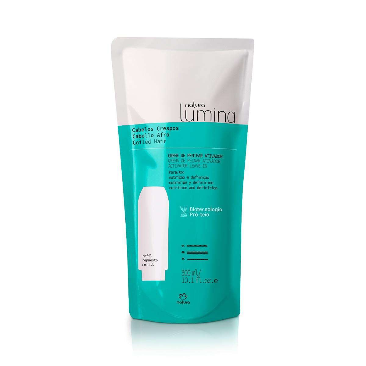 Refil Creme de Pentear Ativador para Cabelos Crespos Lumina 4 1788399975 139 Refil Creme de Pentear Ativador para Cabelos Crespos Lumina
