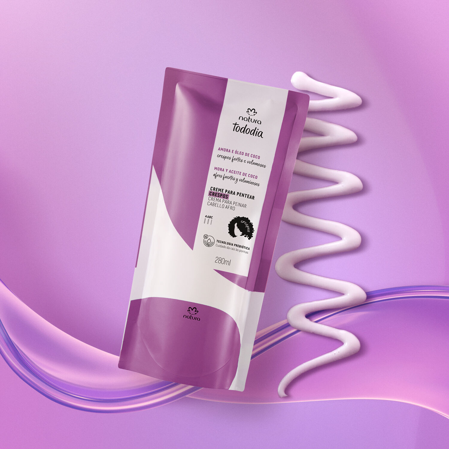 1788428370 558 Refil Creme para Pentear Crespos Tododia Amora e Oleo de