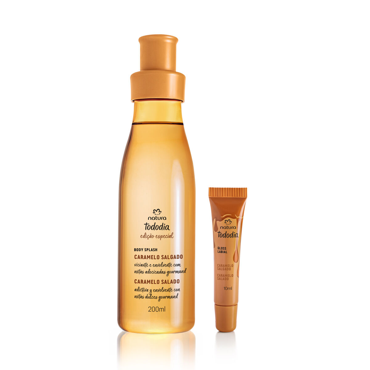 Kit Body Splash e Gloss Tododia Caramelo Salgado (2 produtos) 4 1788491055 198 Kit Body Splash e Gloss Tododia Caramelo Salgado 2 produtos