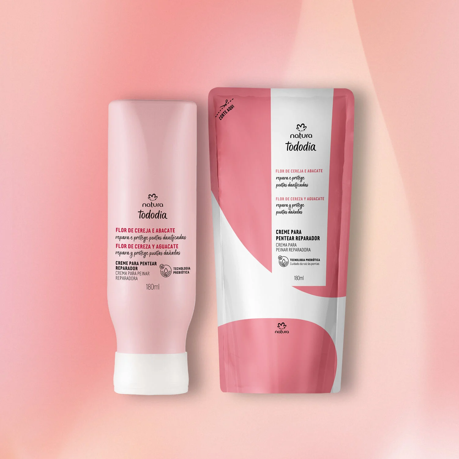 1788516305 617 Kit Creme para Pentear Reparador Tododia Refil 2 produtos