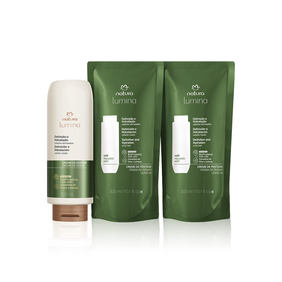 1788525132 677 Kit Lumina Creme de Pentear Definicao e Nutricao para Cabelos
