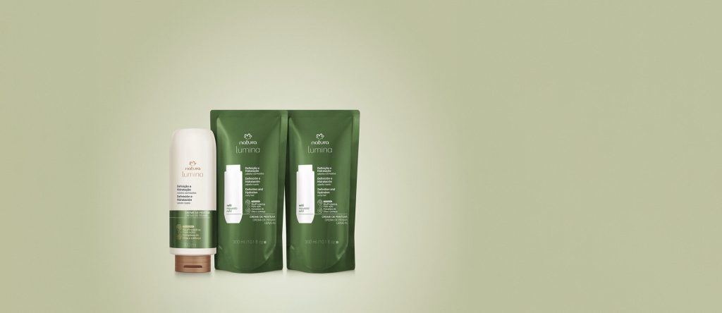Kit Lumina Creme de Pentear Definição e Nutrição para Cabelos Cacheados