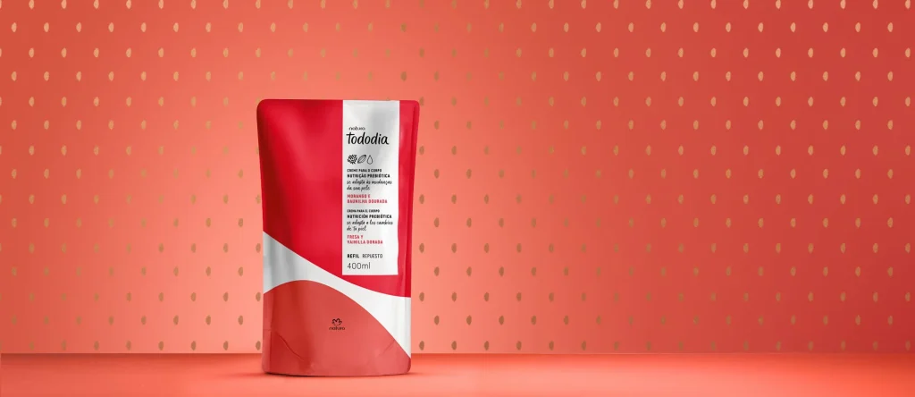 Refil Creme Desodorante Nutritivo para o Corpo Tododia Morango e Baunilha Dourada