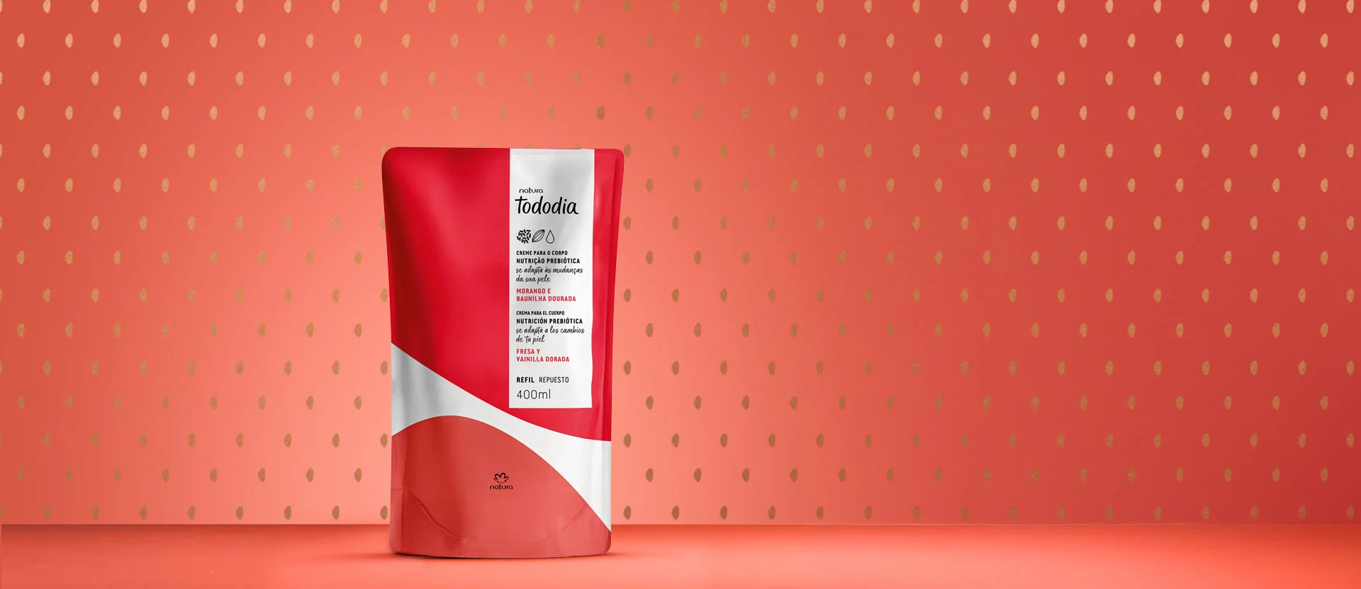 1788614191 Refil Creme Desodorante Nutritivo para o Corpo Tododia Morango e