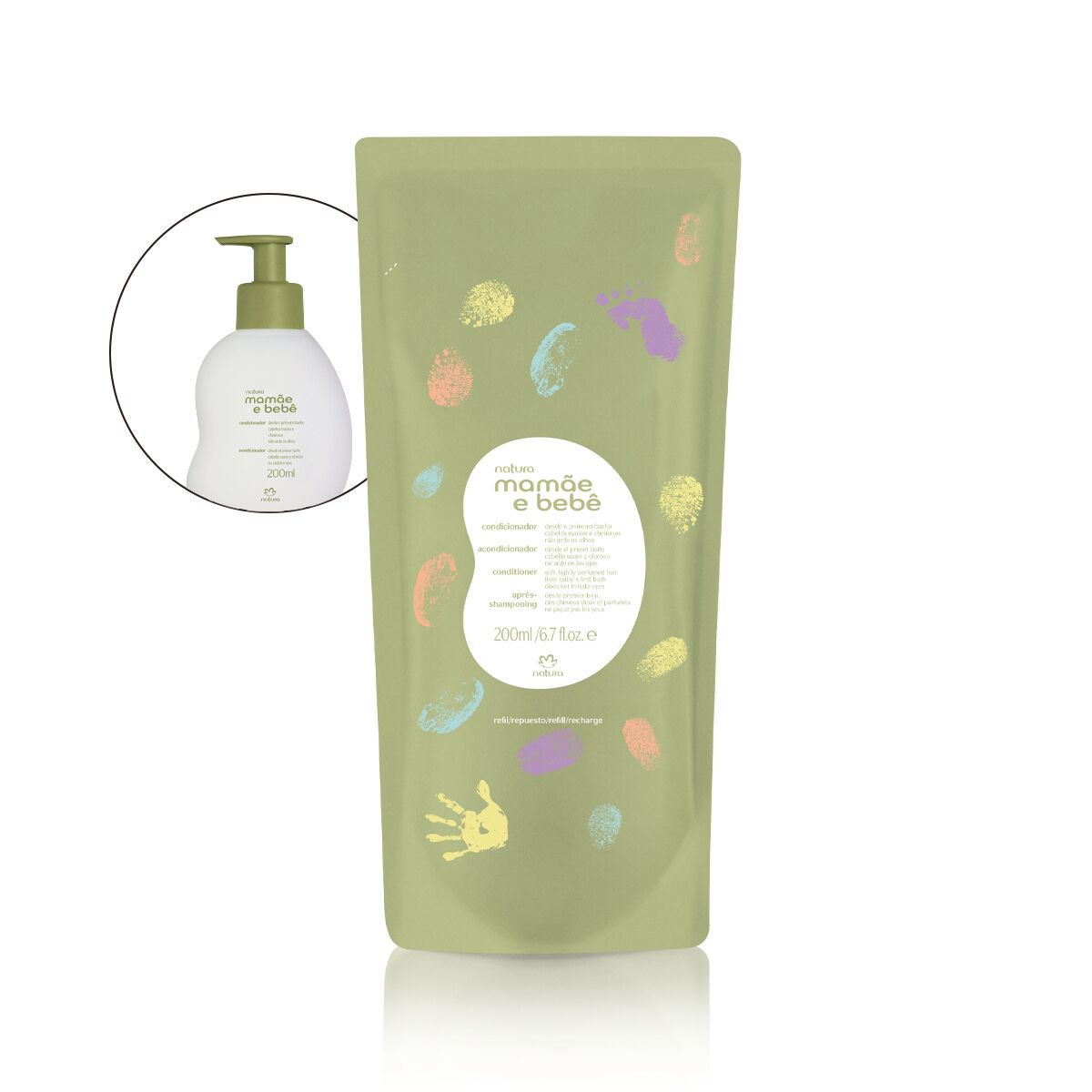 1788645444 130 Refil Condicionador para Bebe 0 a 3 anos Mamae e