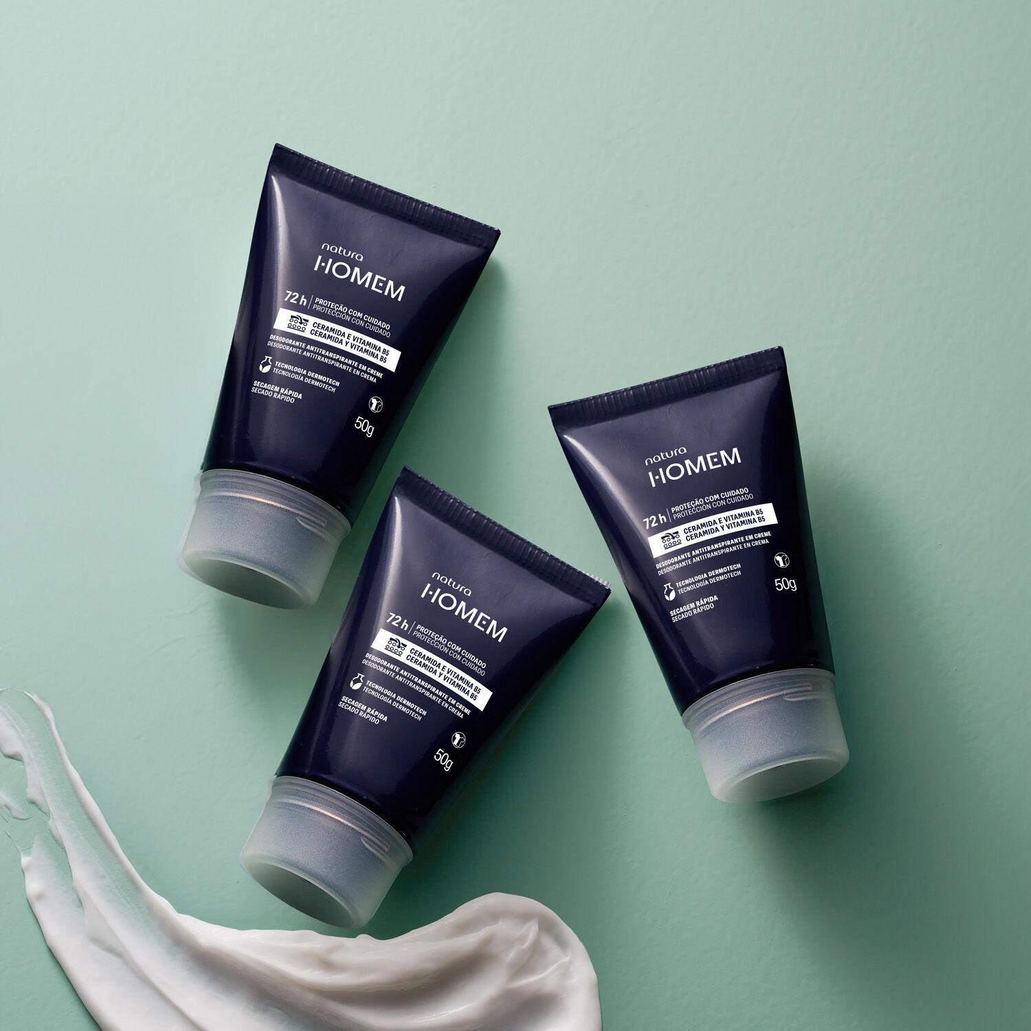 1788724252 64 Kit Natura Homem Desodorante em Creme 3 produtos