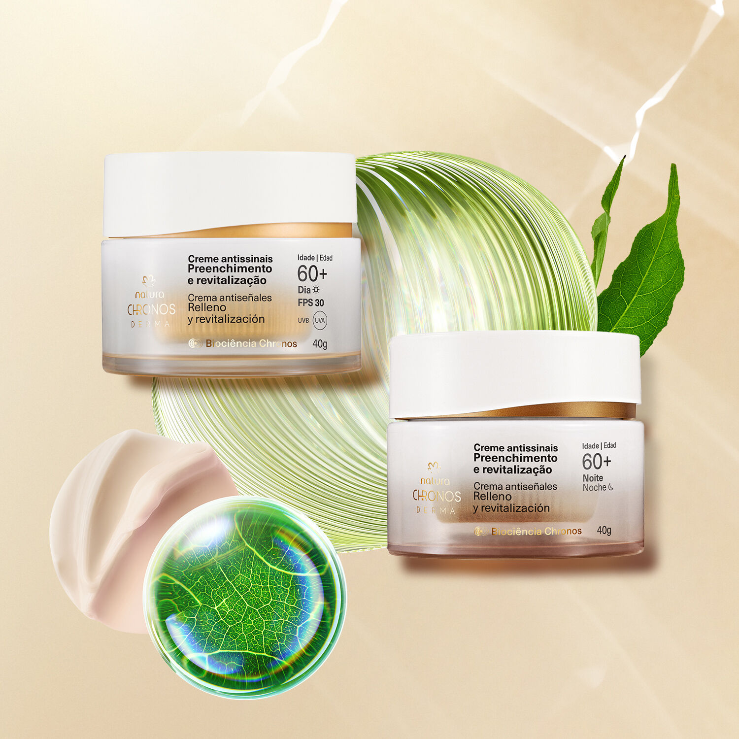 1788765017 211 Kit Dupla Antissinais 60 Chronos Derma 2 produtos
