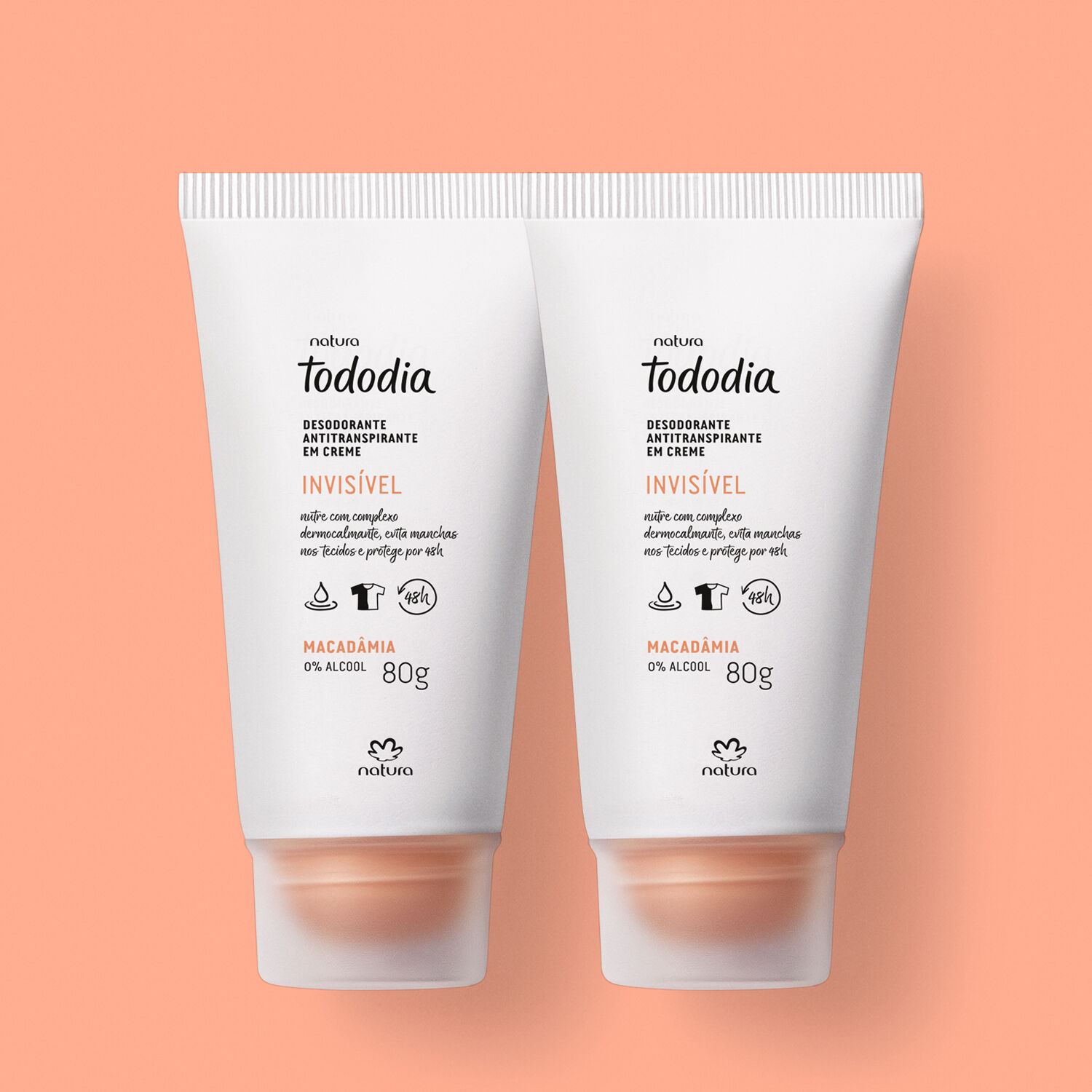 1788779129 481 Kit Desodorante Antitranspirante em Creme Tododia Macadamia 2 unidades