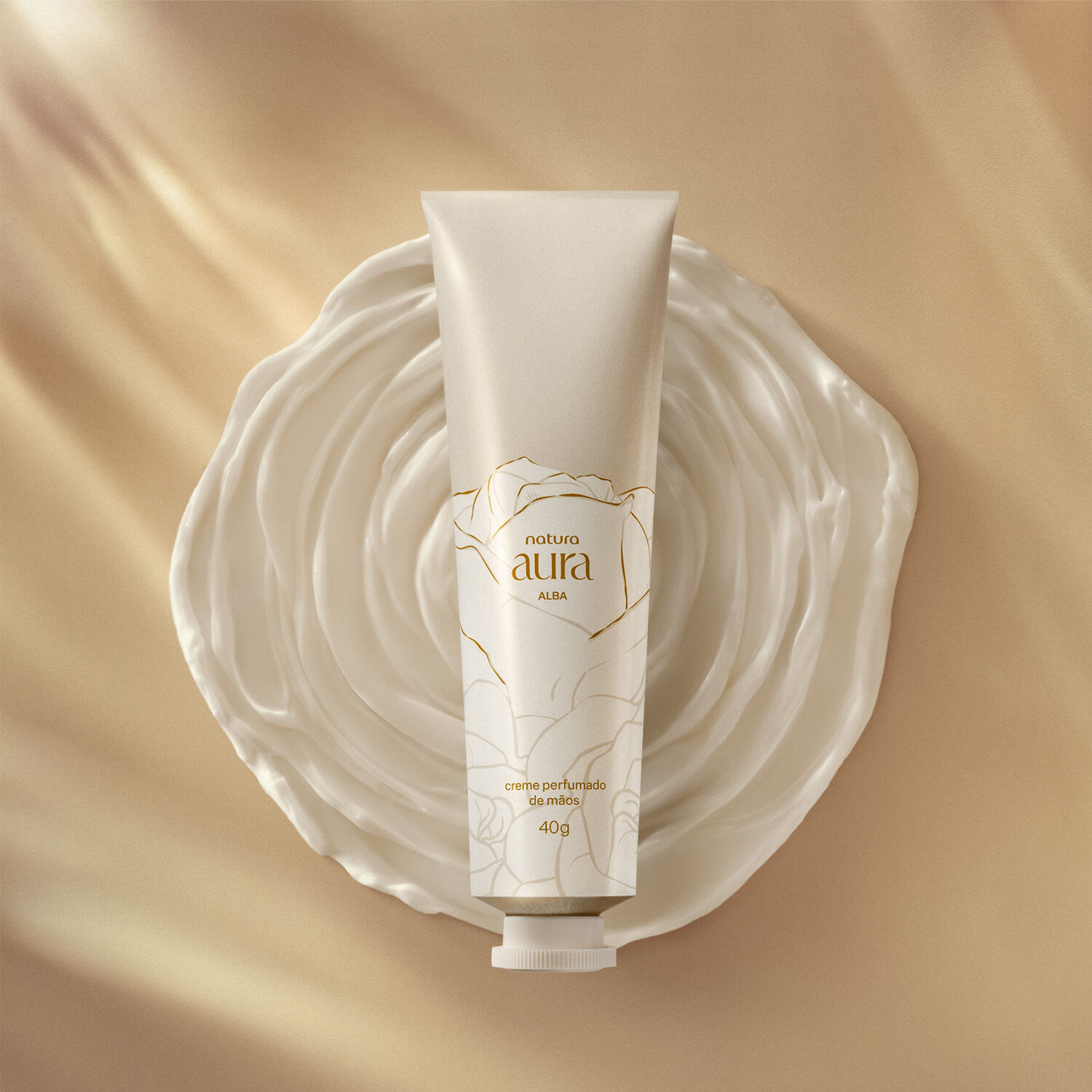 1788781050 631 Creme Perfumado de Maos Natura Aura Alba
