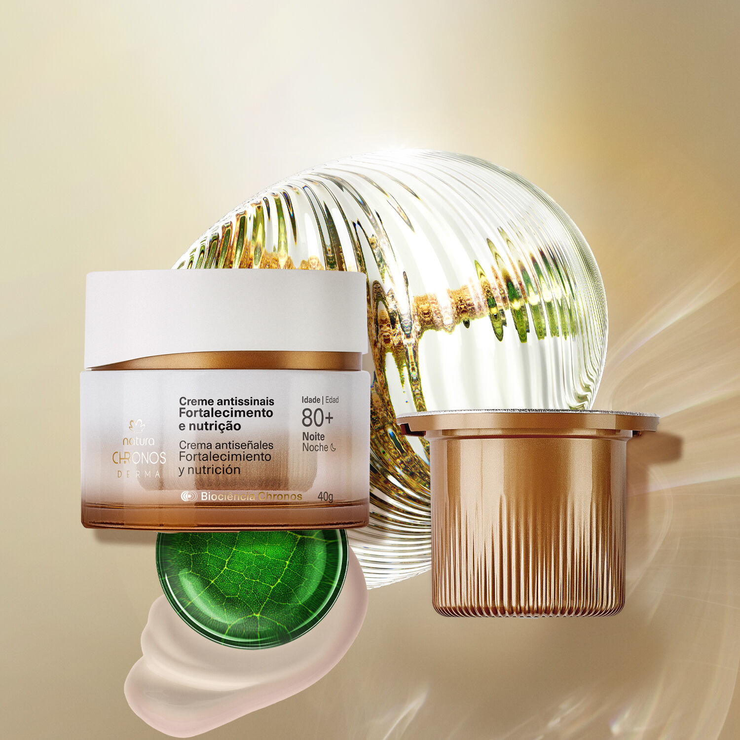 1788850020 323 Kit Creme Antissinais 80 Noite com Refil