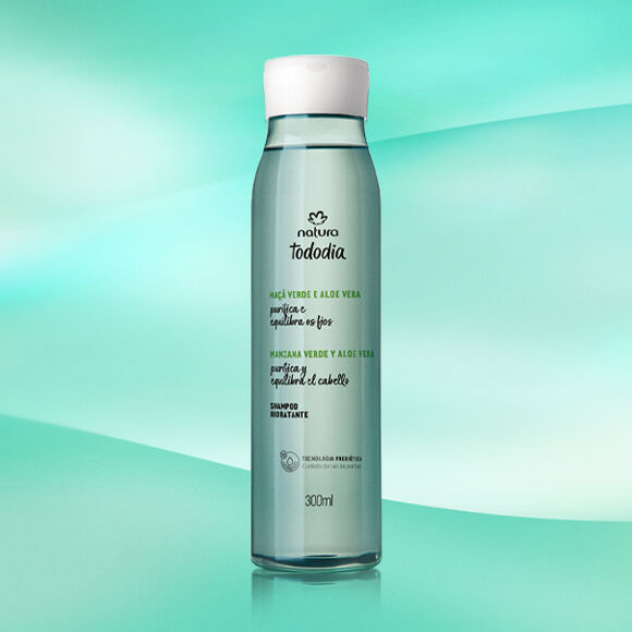 1788869984 974 Shampoo Hidratacao Maca Verde e Aloe Vera Tododia 300ml