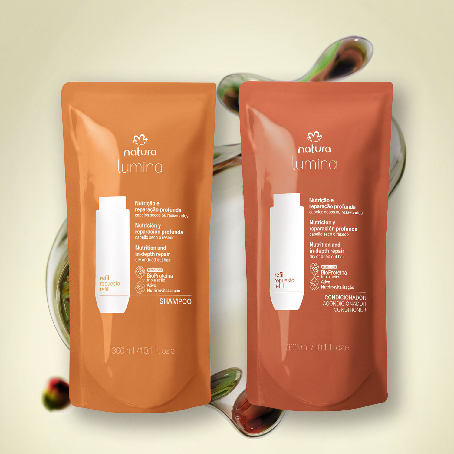 1788871350 111 Kit Refis Shampoo e Condicionador Lumina Nutricao e Reparacao Profunda