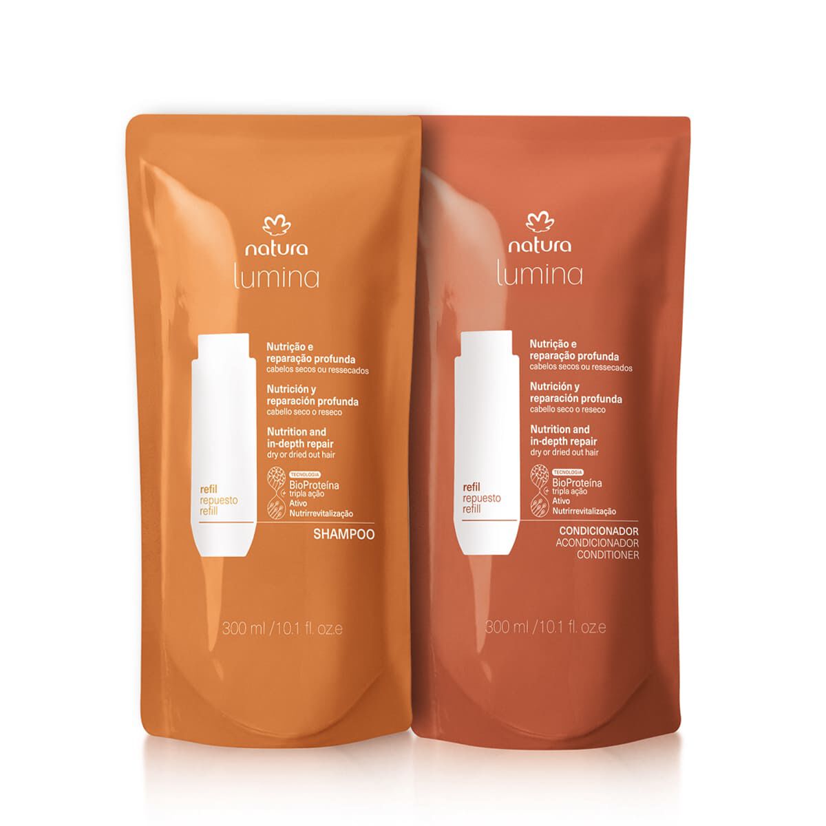 1788871351 921 Kit Refis Shampoo e Condicionador Lumina Nutricao e Reparacao Profunda