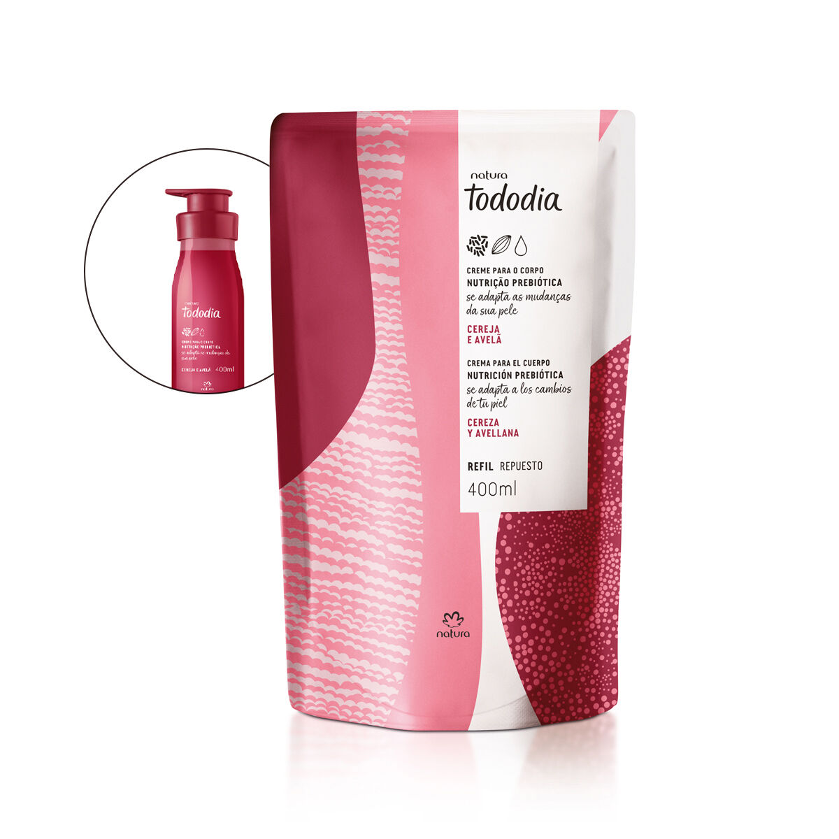 1788893404 558 Refil Creme Desodorante Nutritivo para o Corpo Tododia Cereja e