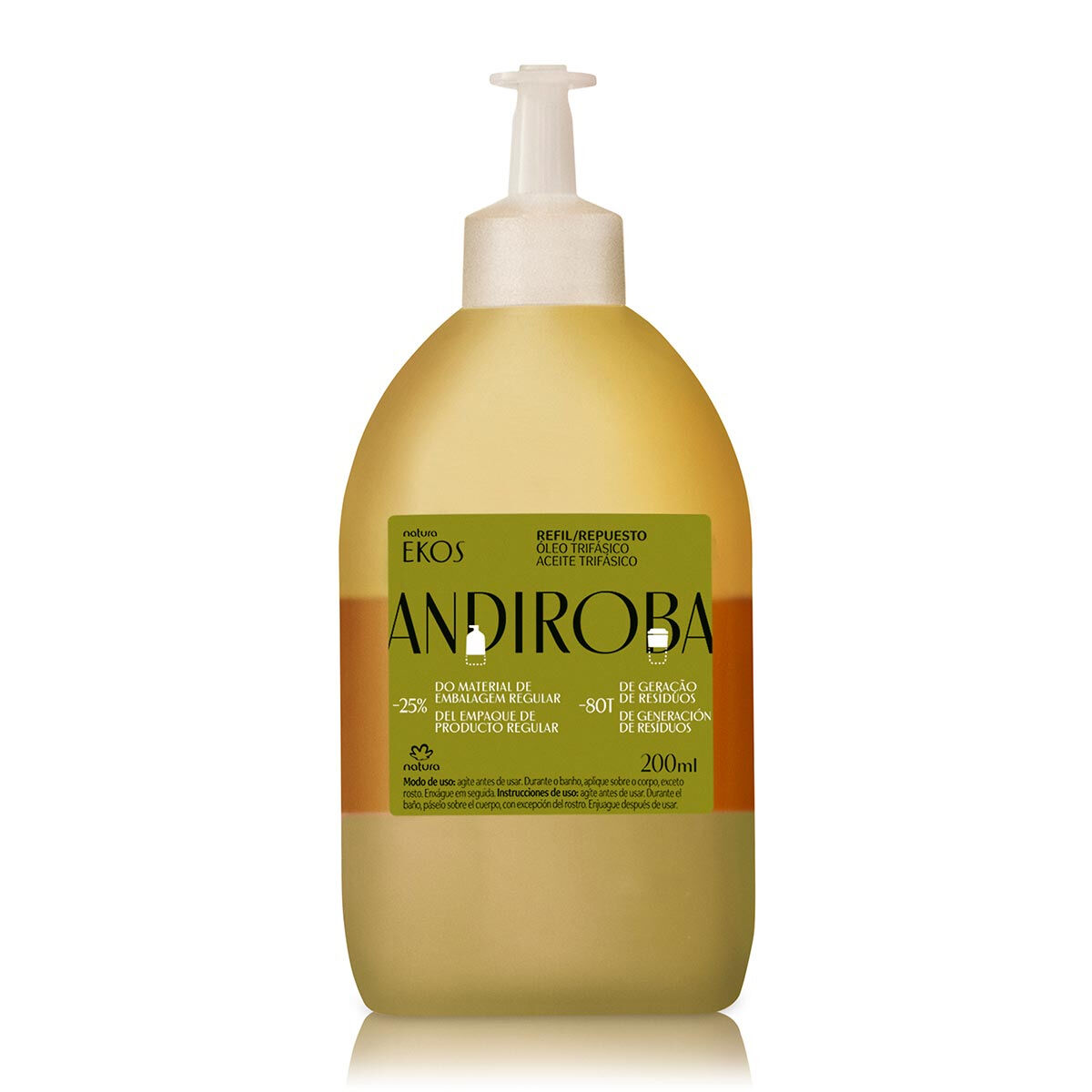 1788899154 260 Refil Oleo Trifasico Desodorante Corporal Ekos Andiroba