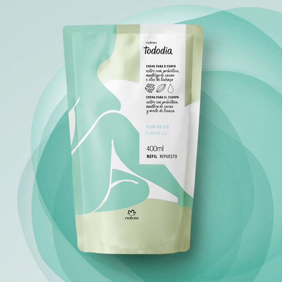 1789004198 469 Refil Creme Desodorante Nutritivo para o Corpo Tododia Flor de