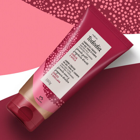 1789033513 105 Sabonete Liquido em Gel Tododia Cereja e Avela 200 ml