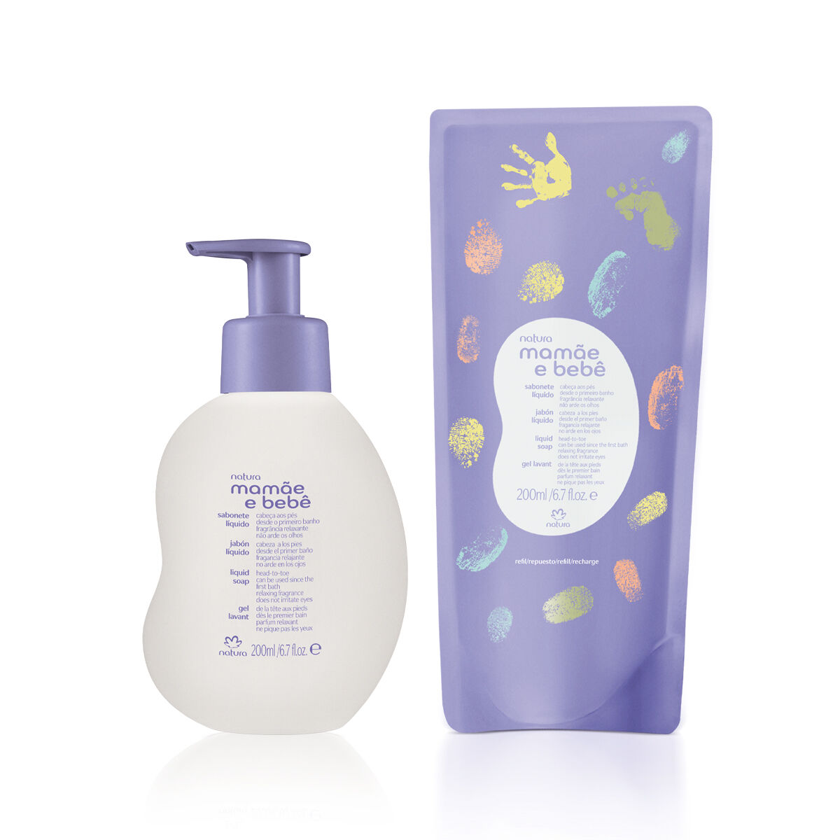 Kit Sabonete Líquido Relaxante Mamãe e Bebê com Refil (2 produtos) 3 1789074392 905 Kit Sabonete Liquido Relaxante Mamae e Bebe com Refil 2