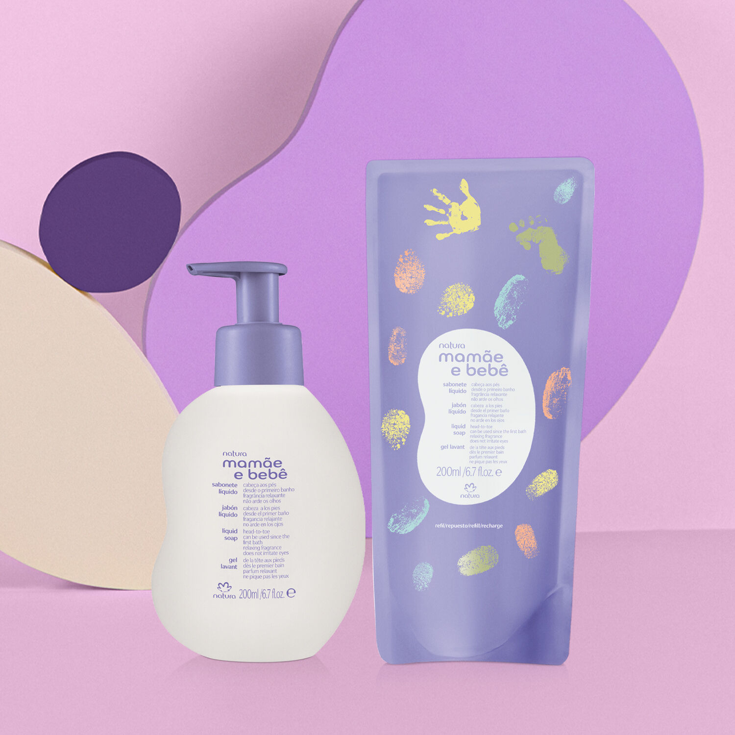 Kit Sabonete Líquido Relaxante Mamãe e Bebê com Refil (2 produtos) 4 1789074393 205 Kit Sabonete Liquido Relaxante Mamae e Bebe com Refil 2