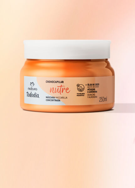 1789146599 514 Mascara Capilar Nutricao Pessego e Amendoa Tododia 250ml