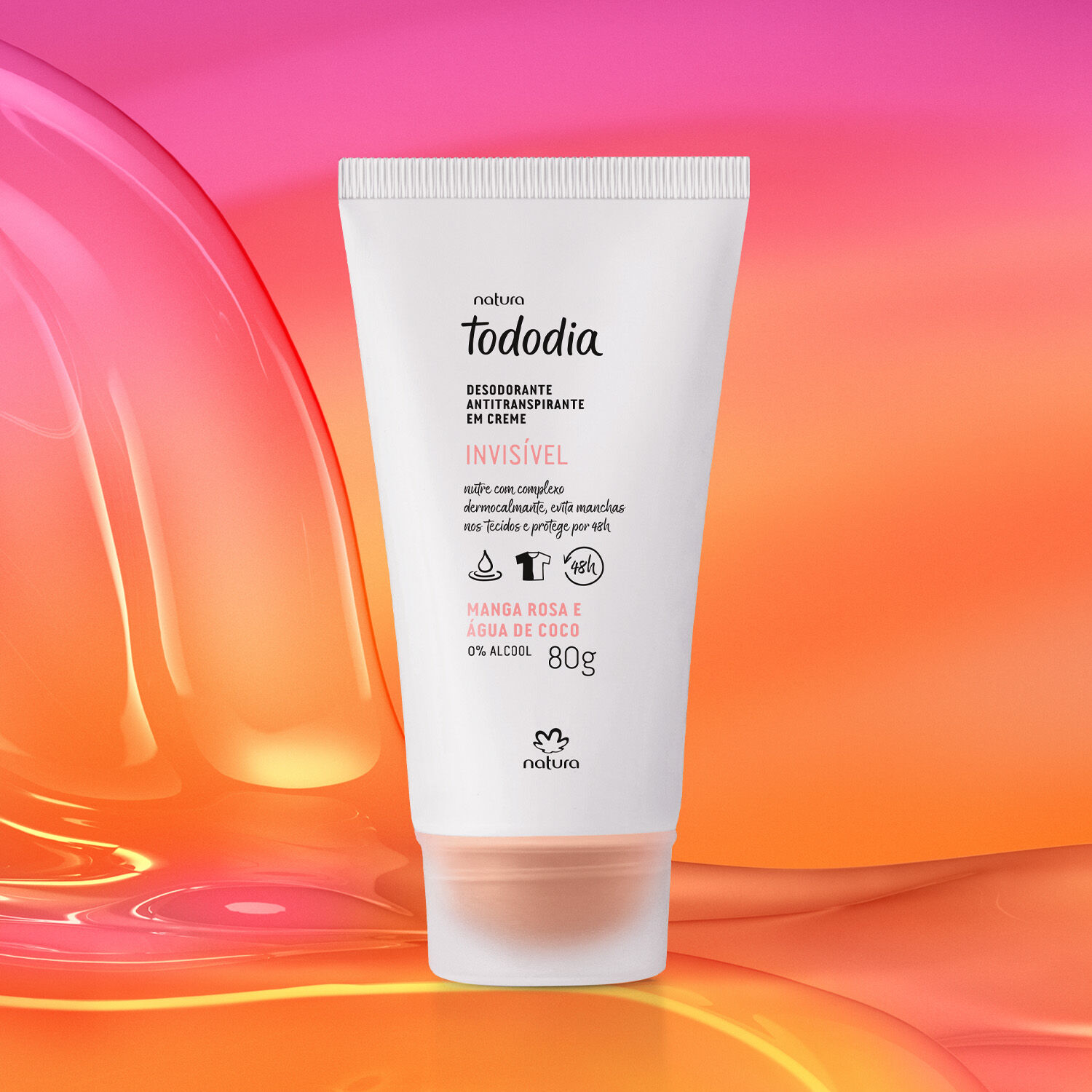 1789165355 359 Desodorante Antitranspirante em Creme Tododia Manga Rosa e Agua de