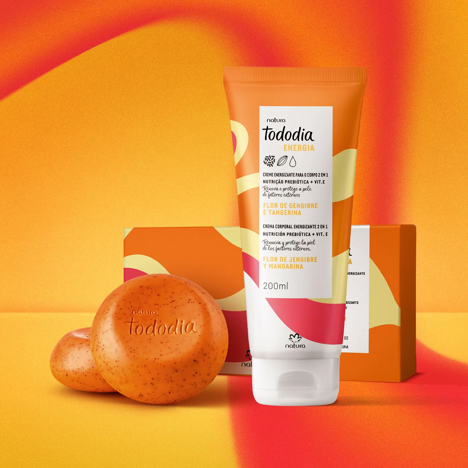 1789178315 857 Kit Tododia Energia Flor de Gengibre e Tangerina 2 produtos