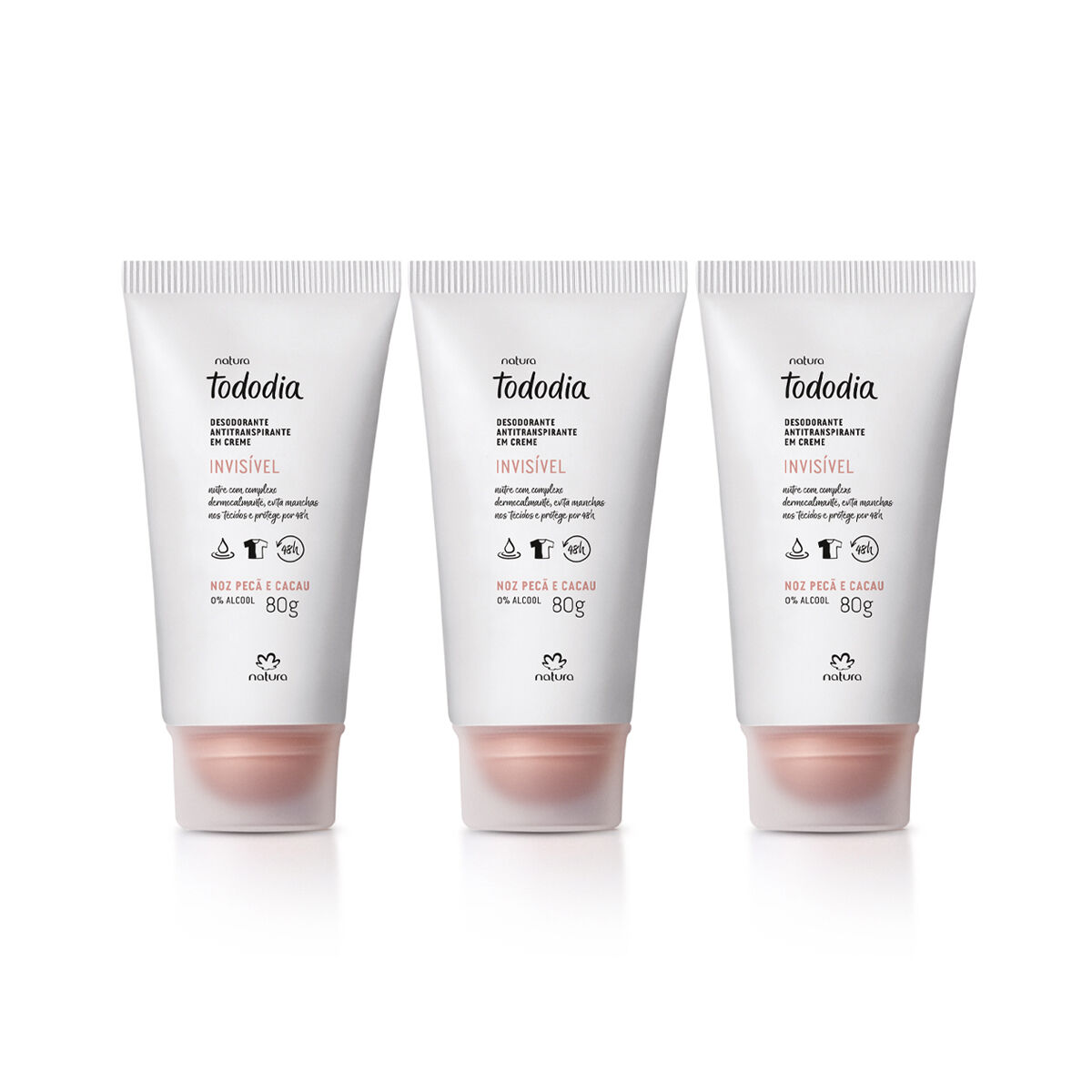 1789187012 206 Kit Desodorante Antitranspirante em Creme Tododia Noz Peca e Cacau