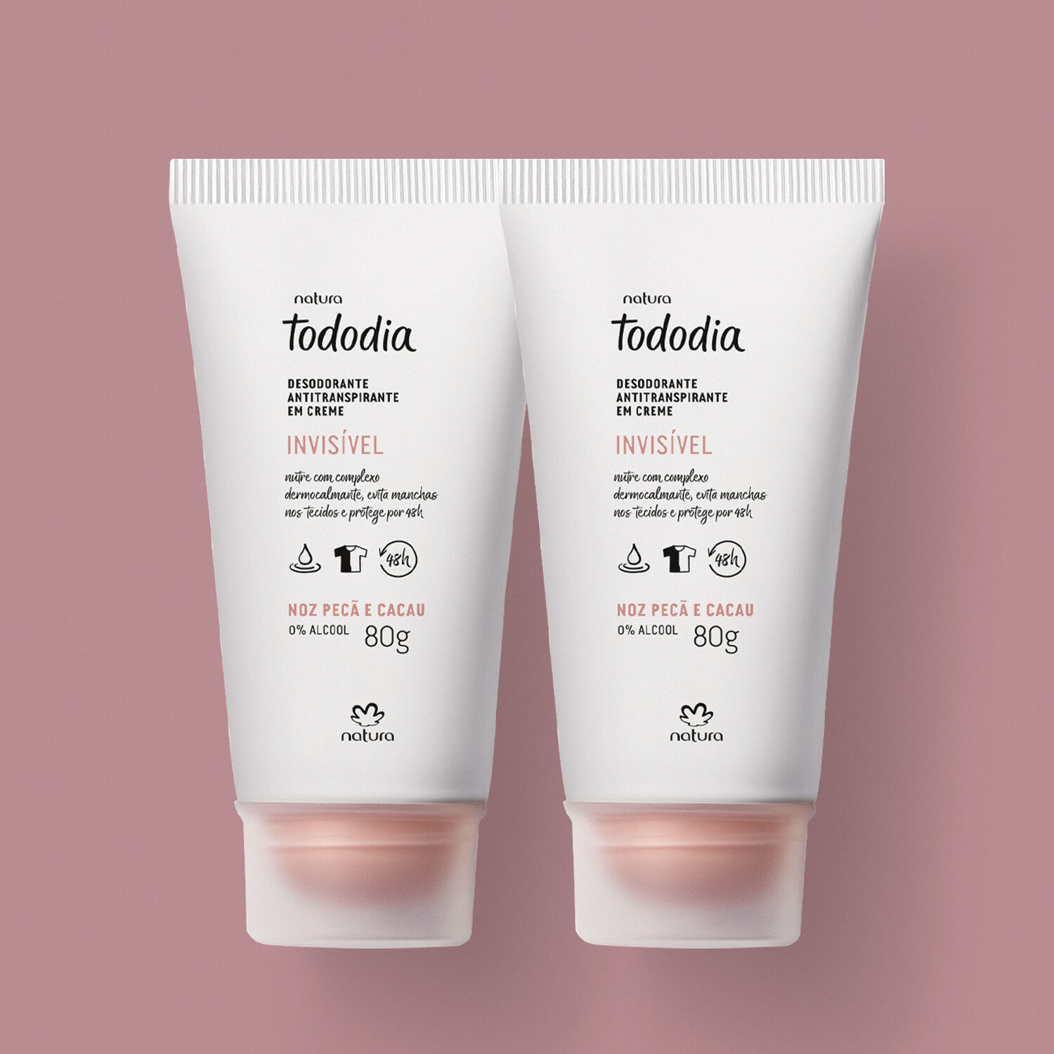 1789195617 296 Kit Desodorante Antitranspirante em Creme Tododia Noz Peca e Cacau