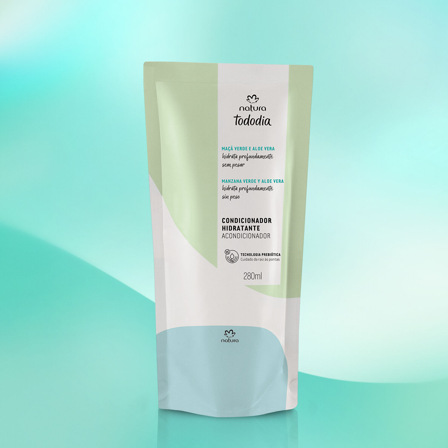 1789277106 857 Refil Condicionador Hidratacao Maca Verde e Aloe Vera Tododia 280ml