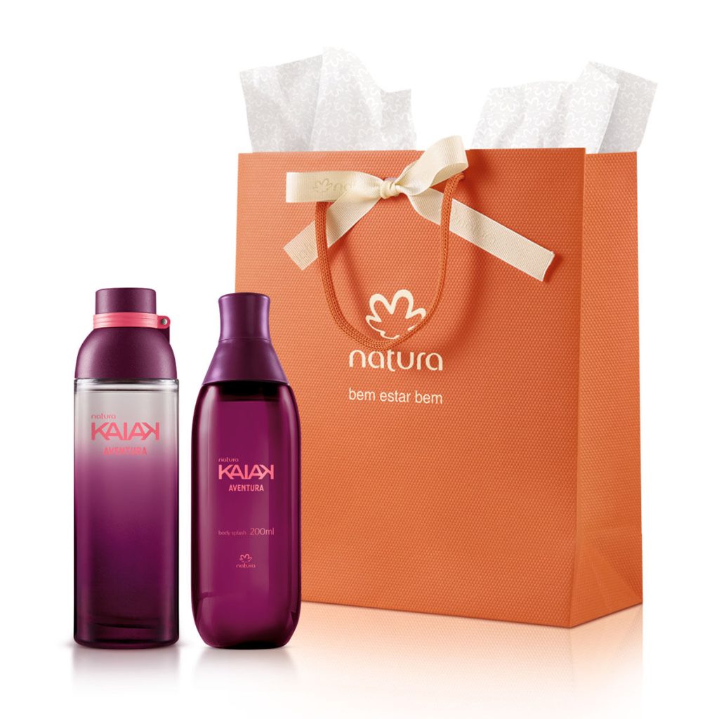 Presente Namorados Colônia + Body Splash Feminino Kaiak Aventura