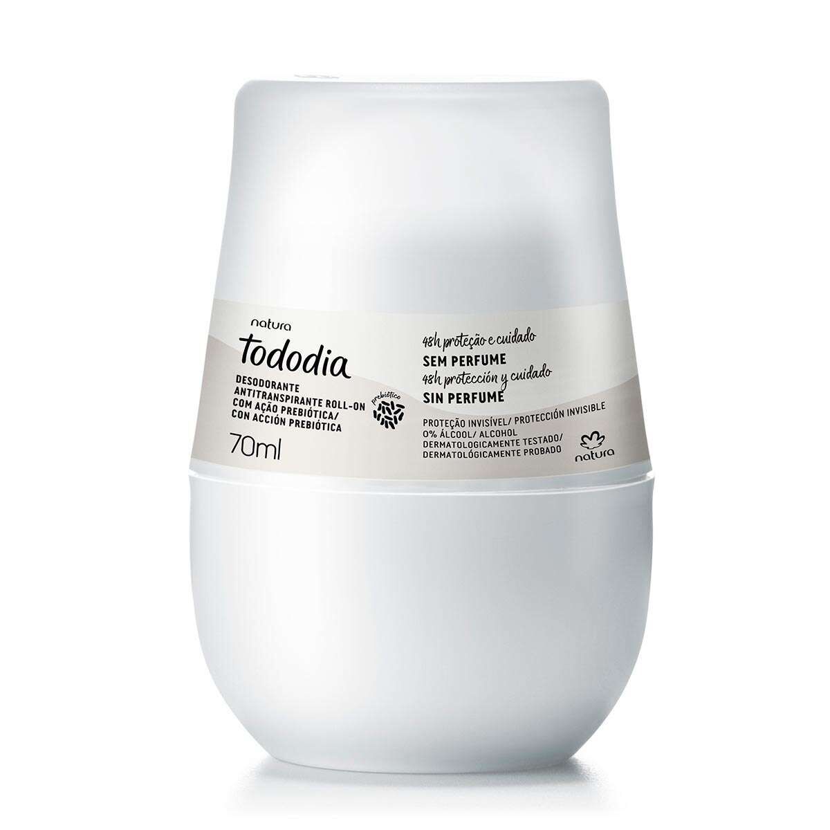 1789363660 Desodorante Antitranspirante Roll on Tododia Sem Perfume