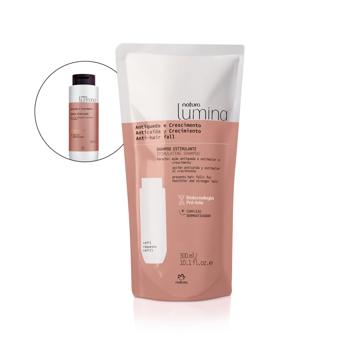 1789375560 738 Refil Shampoo Estimulante para Antiqueda e Crescimento Lumina